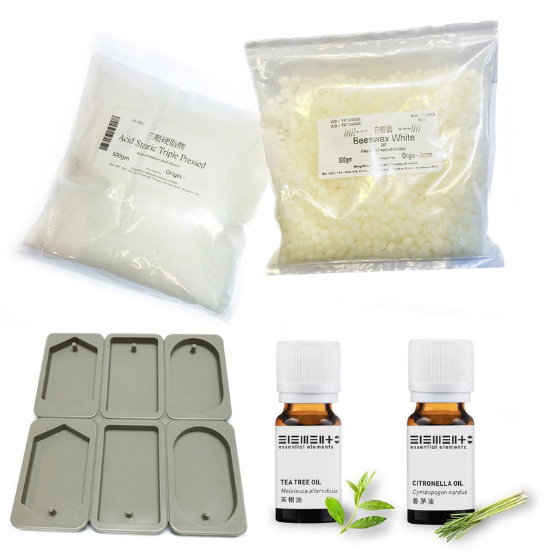 Online Limited - Insect Repellent Bricks Set with mold (Tea Tree + Citronella)
